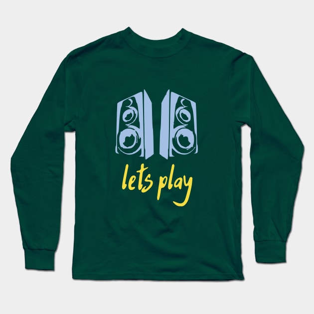 Lets Play the Music Long Sleeve T-Shirt by Tumair